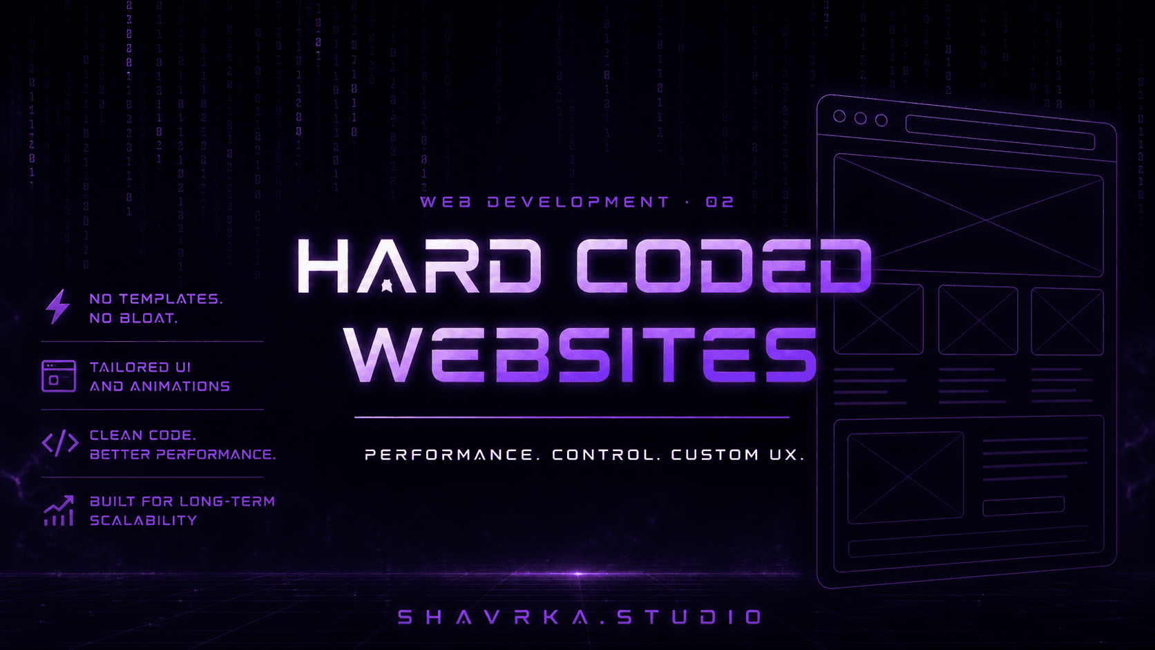 Hard Coded Websites